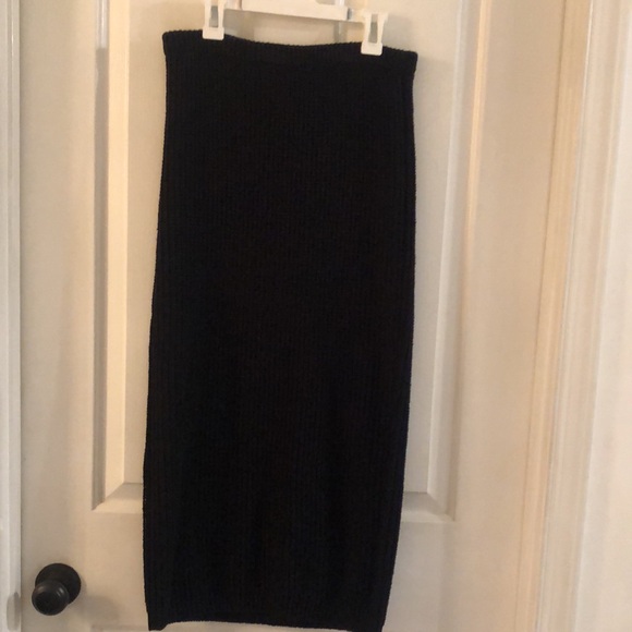 Vintage Individuality Black Sweater Skirt - Picture 5 of 8